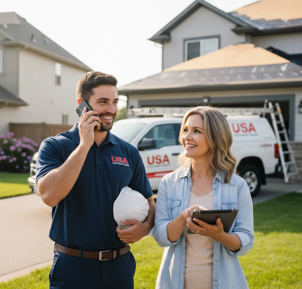 USA Roof Repair Experts customer support in Boonville